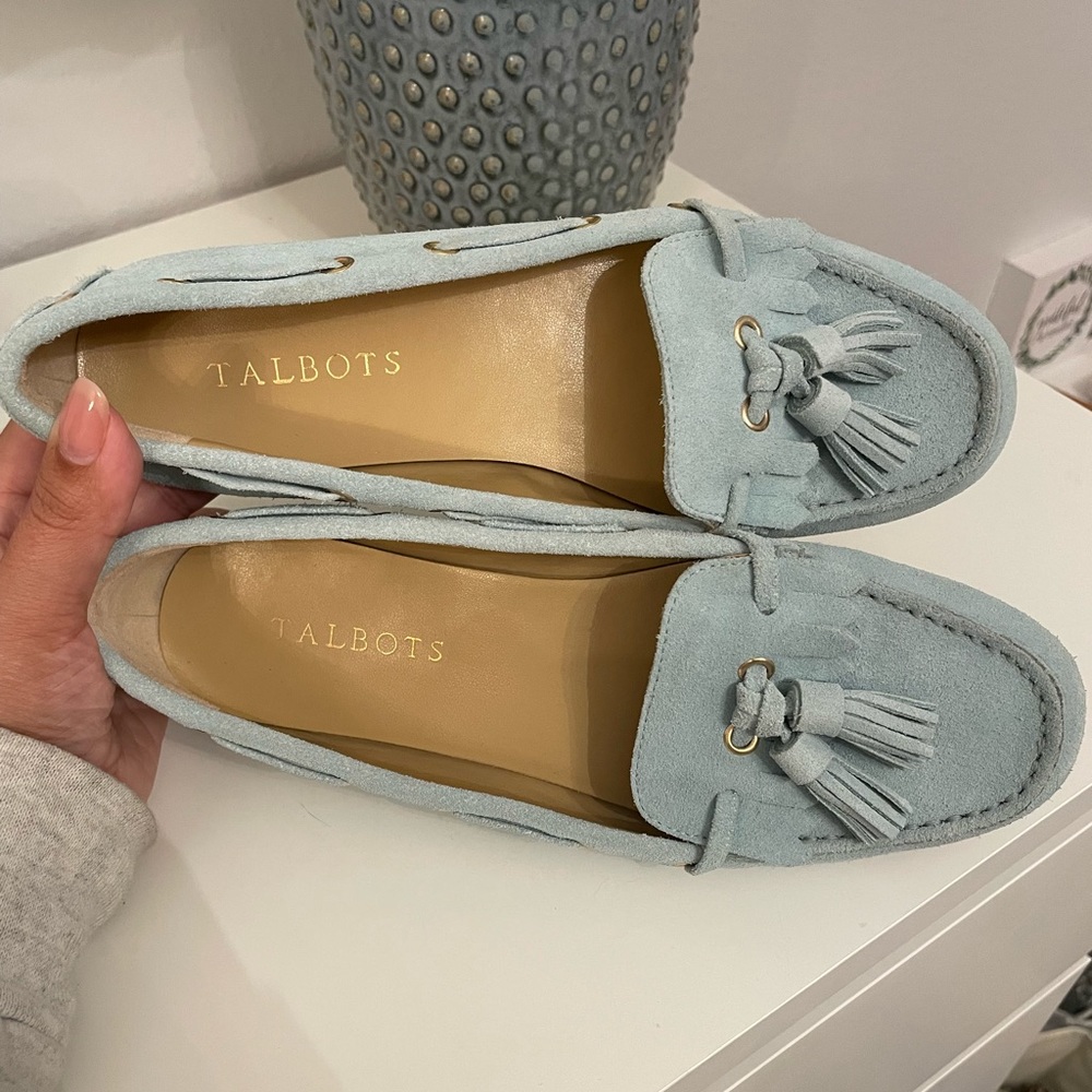 Talbots suede moccasin loafers 7.5